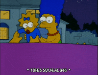 Driving Away Season 3 GIF by The Simpsons