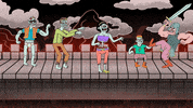 Brontomus animation cartoon zombie zombies GIF
