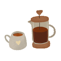 Cup Of Tea Christmas Sticker