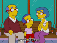 Happy Season 17 GIF by The Simpsons