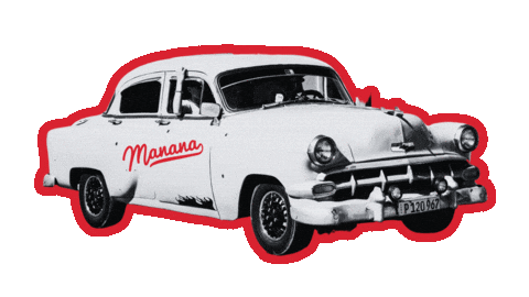 Red Car Sticker by CubanaLjubljana