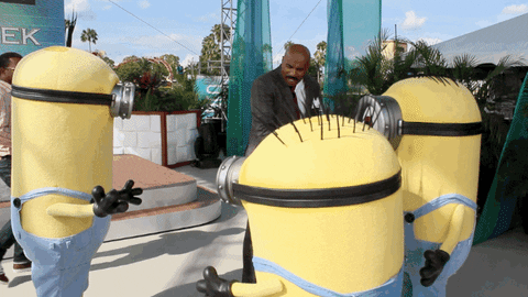 despicable me minions GIF by Steve Harvey TV