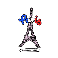 ivoadventures travel france paris trip Sticker