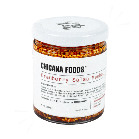 chicanafoods giphyupload salsa macha chilioil Sticker
