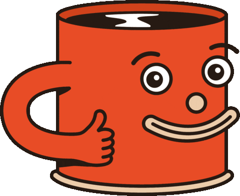 Happy Illustration Sticker by Hard Lines Coffee