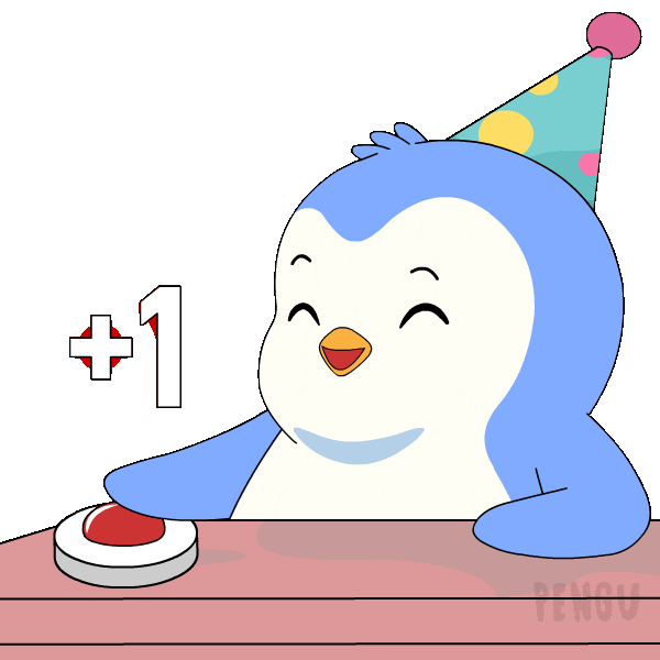 Happy Birthday Celebration Sticker by Pudgy Memez