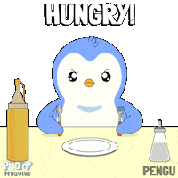 Hungry Penguin Sticker by Pudgy Penguins
