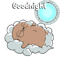 Good Night Yawn Sticker by Fugz Official