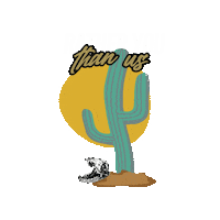 Cactus Hyena Sticker by RYTU_