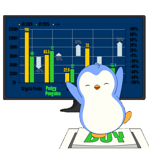 Crypto Penguin Sticker by Pudgy Penguins