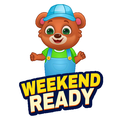 Week End Chill Sticker by Lucas and Friends by RV AppStudios