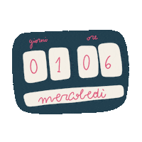 Wednesday Countdown Sticker