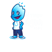 planetaagua lettering plane agua frase Sticker