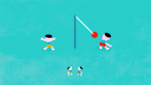 2d tetherball GIF by Caleb Wood