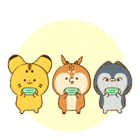 xiaodonwu animals health mask covid Sticker