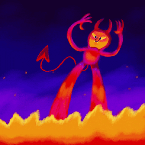 Devil Burn GIF by KAT BALL