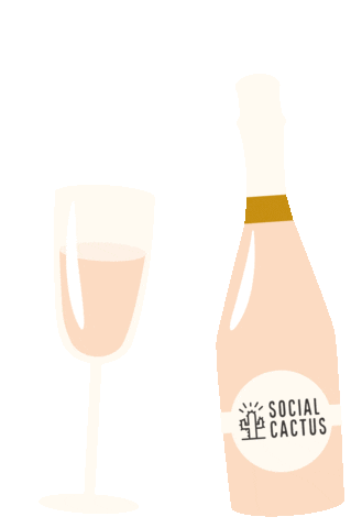 socialcactuscoaching giphyupload cactus launch prosecco Sticker