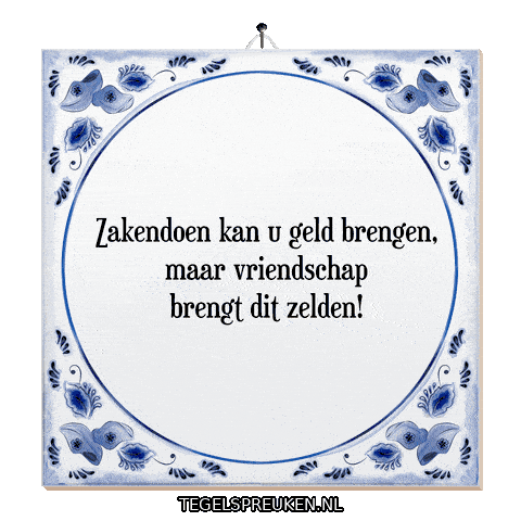 Nl Geld Sticker by Tegelspreuken.nl