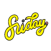 Friday Pencil Sticker