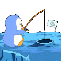 To The Moon Space Sticker by Pudgy Penguins
