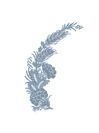 juliettaweimer blue white floral folk Sticker