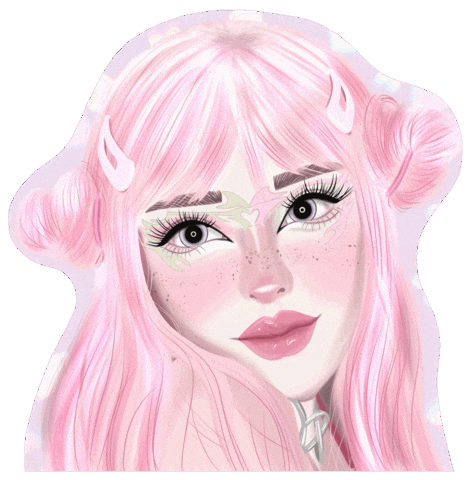 Spiritedartwork giphyupload pink japanese cute girl Sticker