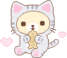 nekomimiyu cat pixel kawaii pixel art Sticker