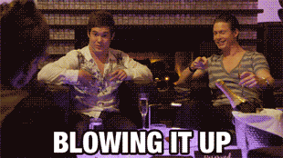 blowing it up comedy central GIF