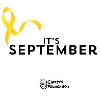 Go Gold Childhood Cancer Sticker by Carter's Foundation