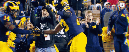 Go Blue College Football GIF by Michigan Athletics
