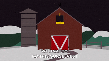 exclaiming barn GIF by South Park 