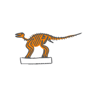 University Of Tennessee Dinosaur Sticker by UT Knoxville