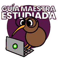 Kiwi Estudiando Sticker by YoMeAnimoyVos