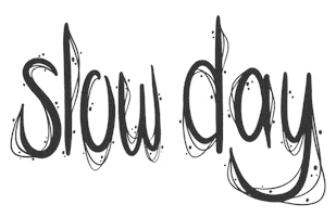 paciastyle typography graphic design slow day off day Sticker