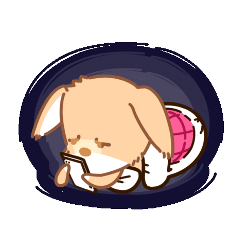 Sleepy Dog Sticker