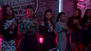 Chloe X Halle Reaction GIF by grown-ish