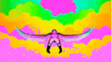 pixel flying GIF by Tara
