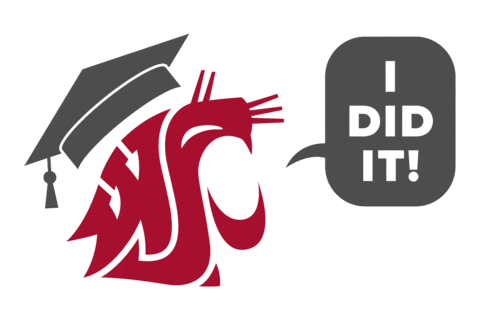 Washington State University Go Cougs Sticker by WSU Pullman