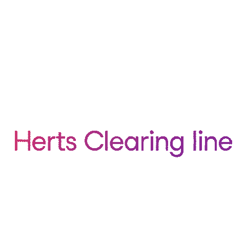 Clearing Herts Sticker by University of Hertfordshire