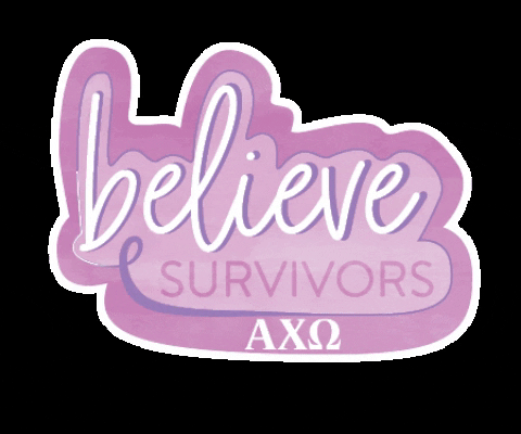 Alpha Chi Believe Survivors GIF by Alpha Chi Omega HQ