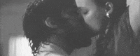 black and white love GIF