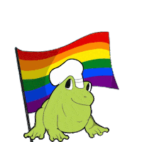 Rainbow Love Sticker by One Fat Frog