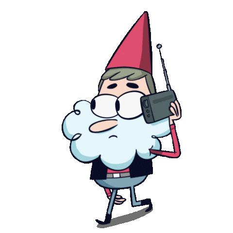 walk gnome Sticker by Pedro Alpera