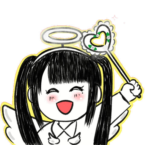 Happy Angel Sticker