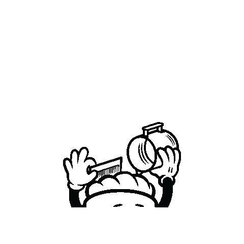 CapuletandCo giphygifmaker coffee barber haircut Sticker