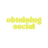 Social Media Brand Sticker by Obtaining Social