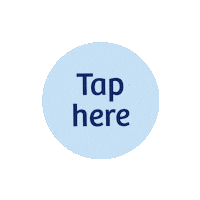 Blue Circle Tap Here Sticker by @nienkevletter