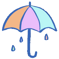 Roxypwet rainbow rain colorful fortnite Sticker