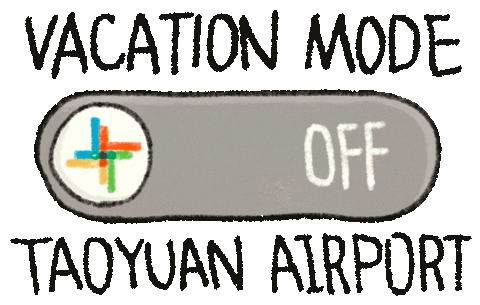 taoyuan_airport giphyupload travel vacation mode Sticker