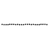 Dotted Line Dot Sticker